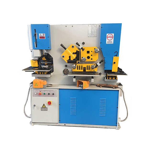 110 Ton Metal Sheet Press Corner Cutting Hydraulic Ironworker Machine 110 טון מתכת גיליון עיתונות פינת חיתוך מכונת ברזל הידראולית
