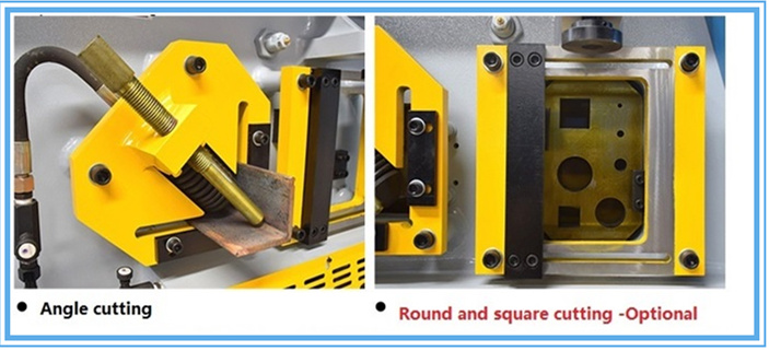 60t Q35-16 Hydraulic Ironworker Shearing Punching Bending And Notching Machine 60t Q35-16 הידראולי מכונת גזירה של עובד ברזל ניקוב כיפוף וחריצה