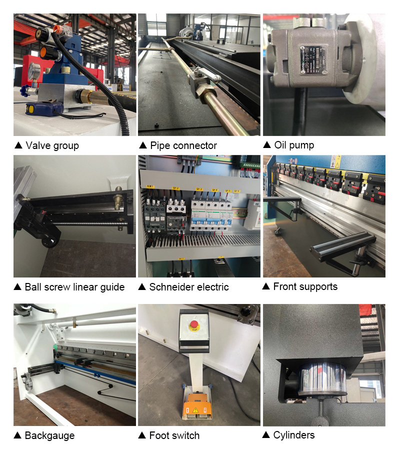 63t 2500mm Nc Carbon Steel Sheet Bending Machine Hydraulic Press Brake 63t 2500 מ"מ Nc פחמן פלדת כיפוף מכונת כיפוף בלם הידראולי