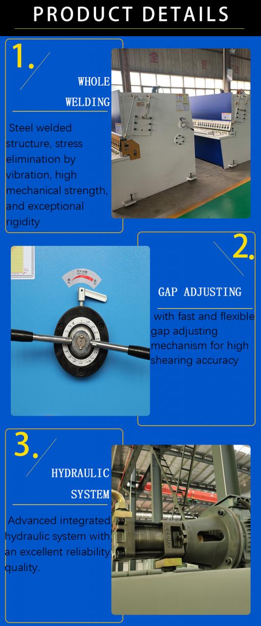 מכונת גזירה גיליוטינה הידראולית Qc12y 8*6000 מ"מ גיליוטינה מתכת תעשייתית אלומיניום נירוסטה חיתוך גזירה M