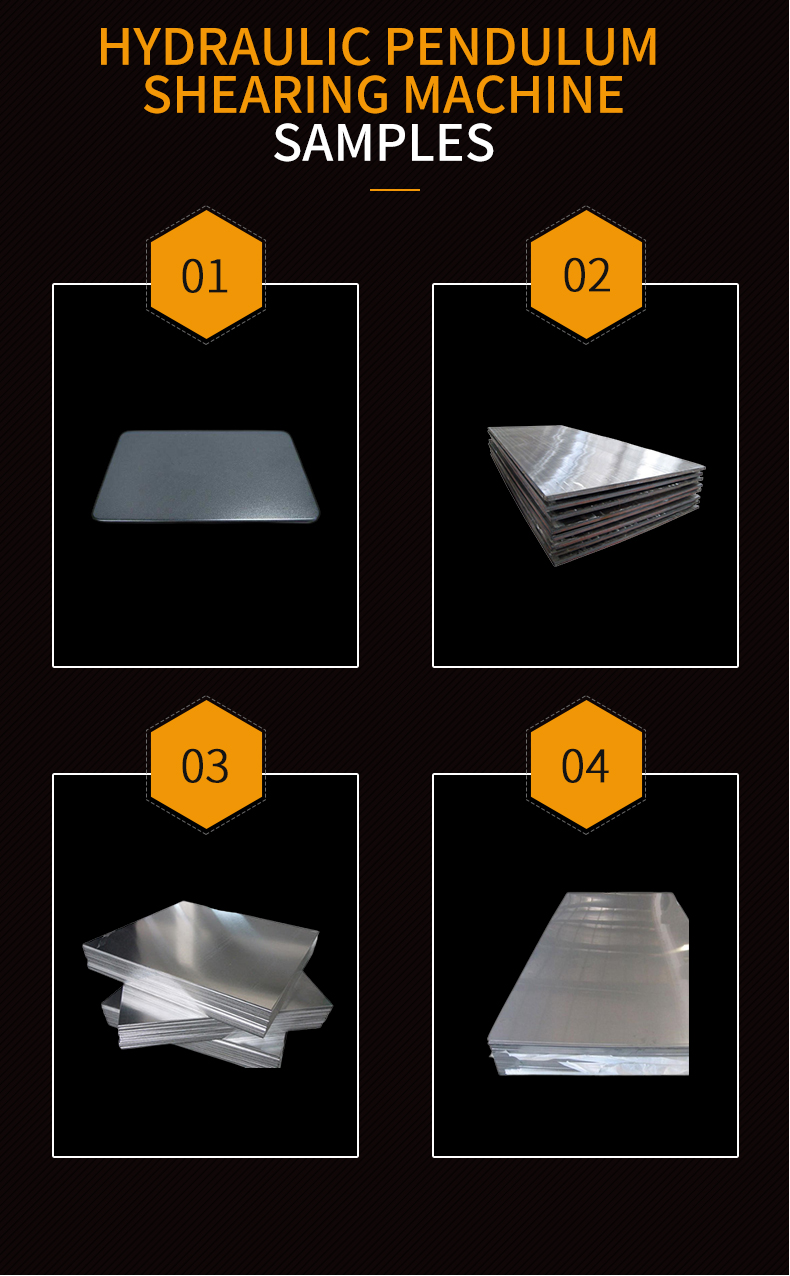 Hydraulic Pendulum Cnc Swing Beam Sheet Metal Plate Shearing Machine מטוטלת הידראולית Cnc נדנדה קורת גיליון מתכת מכונת גזירה