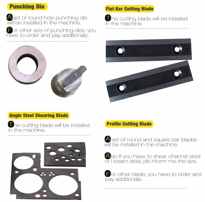 סדרת Q35y רב תכליתית הידראולית עובד ברזל משולבת מכונת גזירה וניקוב