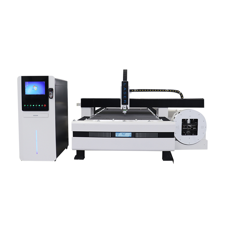 רוטרי Cnc צינור מתכת גיליון לייזר חותך 2000w סיבים לייזר מכונת חיתוך